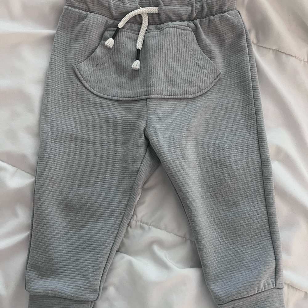 Cat and Jack Grey sweat joggers, 18 month size.